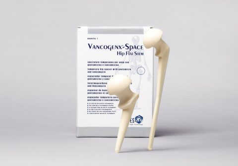 VancoGenx™ SPACE Hip, Hip spacer, flat stem, hip, flat design, short stem and long stem